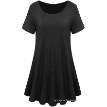 soft cotton 100% casual fashion t shirt dress women